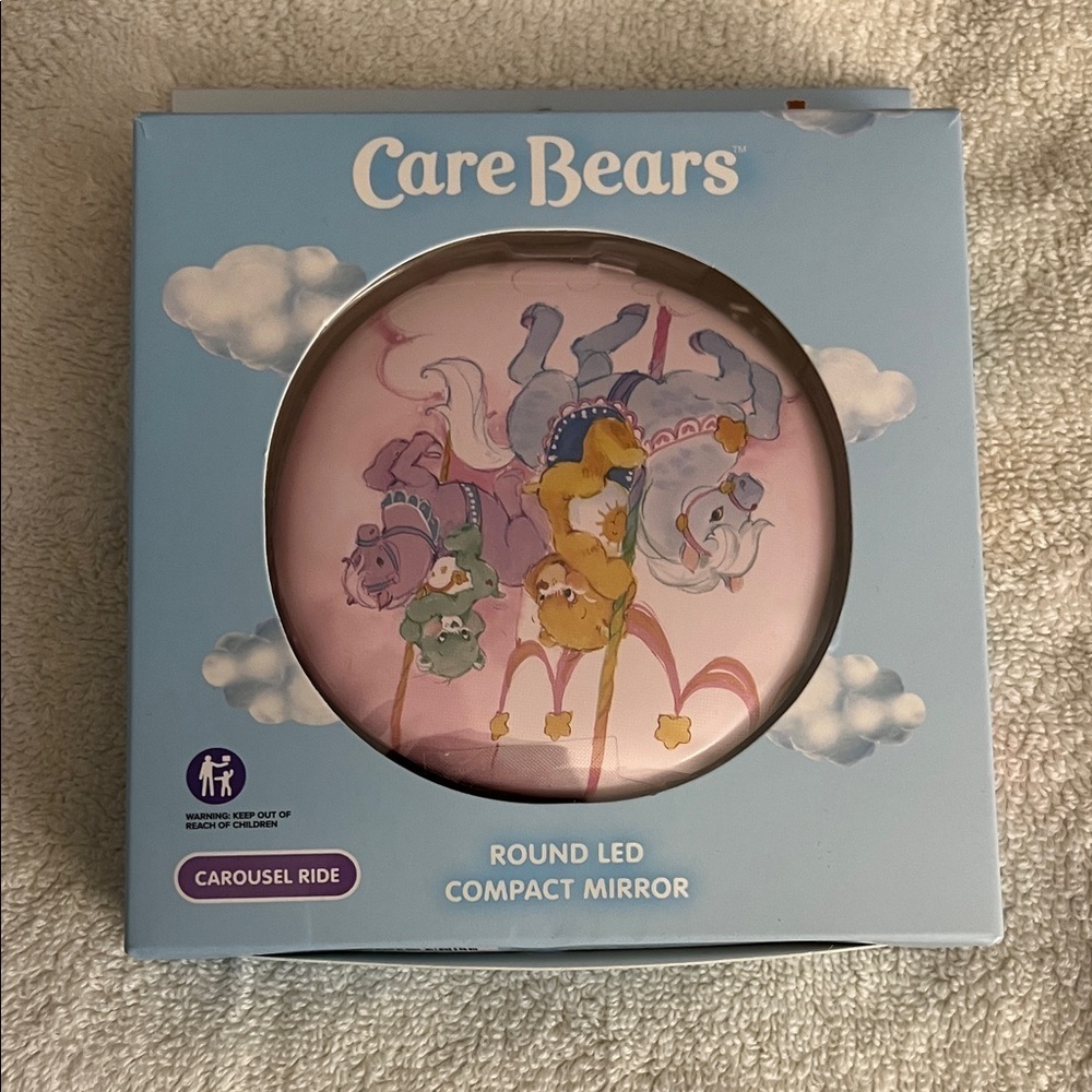 Care Bears Carousel Ride LED Mirror - Pink and Blue